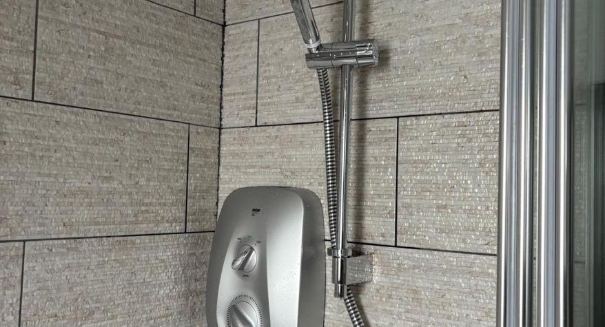 Electric shower installation in Morley