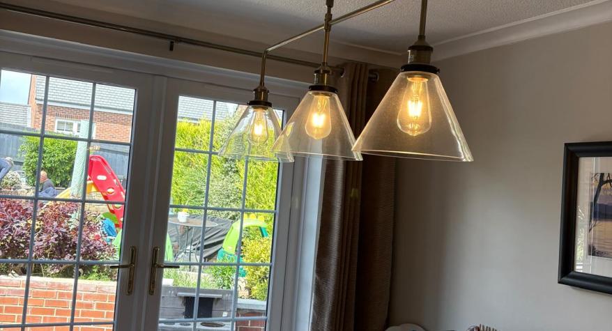 Cabinet and Ceiling Light Installation in Woodkirk, Leeds